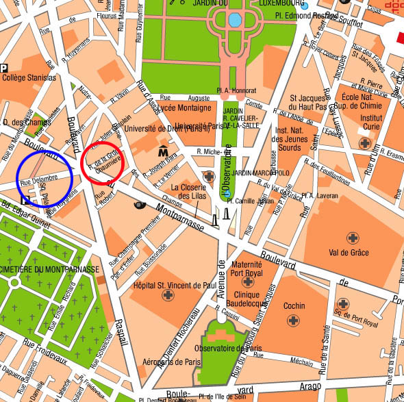 map of montparnasse