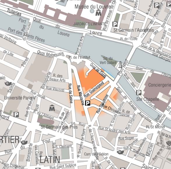 rue guenegaud map