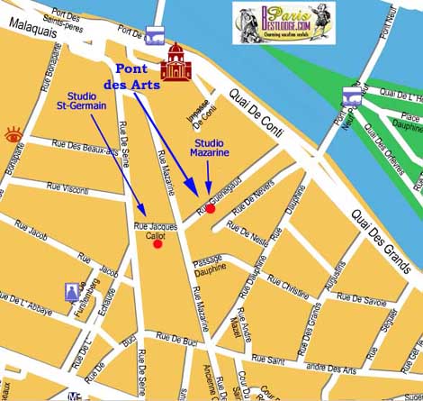 map of saint-germain des pres