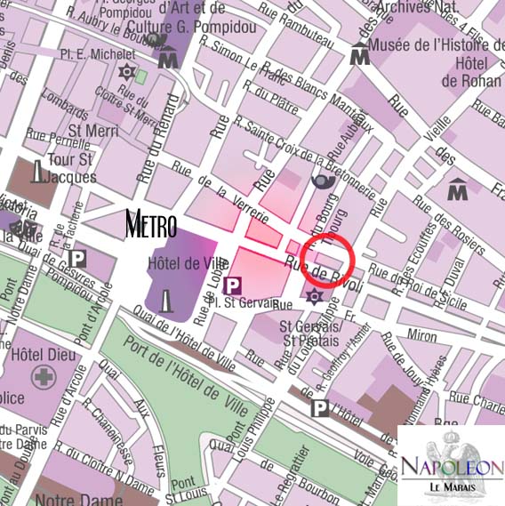 rue de rivoli map