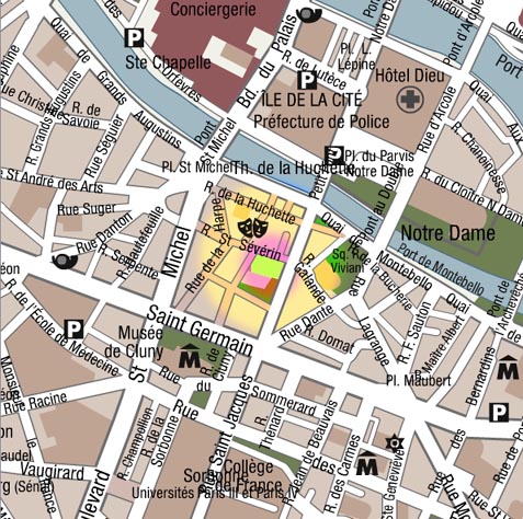 saint severin map