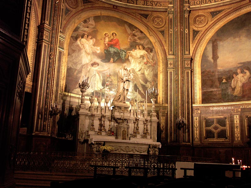 eglise saint-eustache retable de la vierge